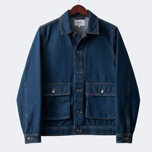 Wax London Mens Denim Button Down Jean Jacket